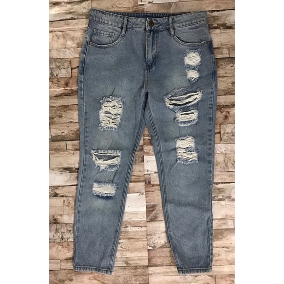 Cotton On Denim - Cotton On Boyfriend Jeans Distressed Sz. 6